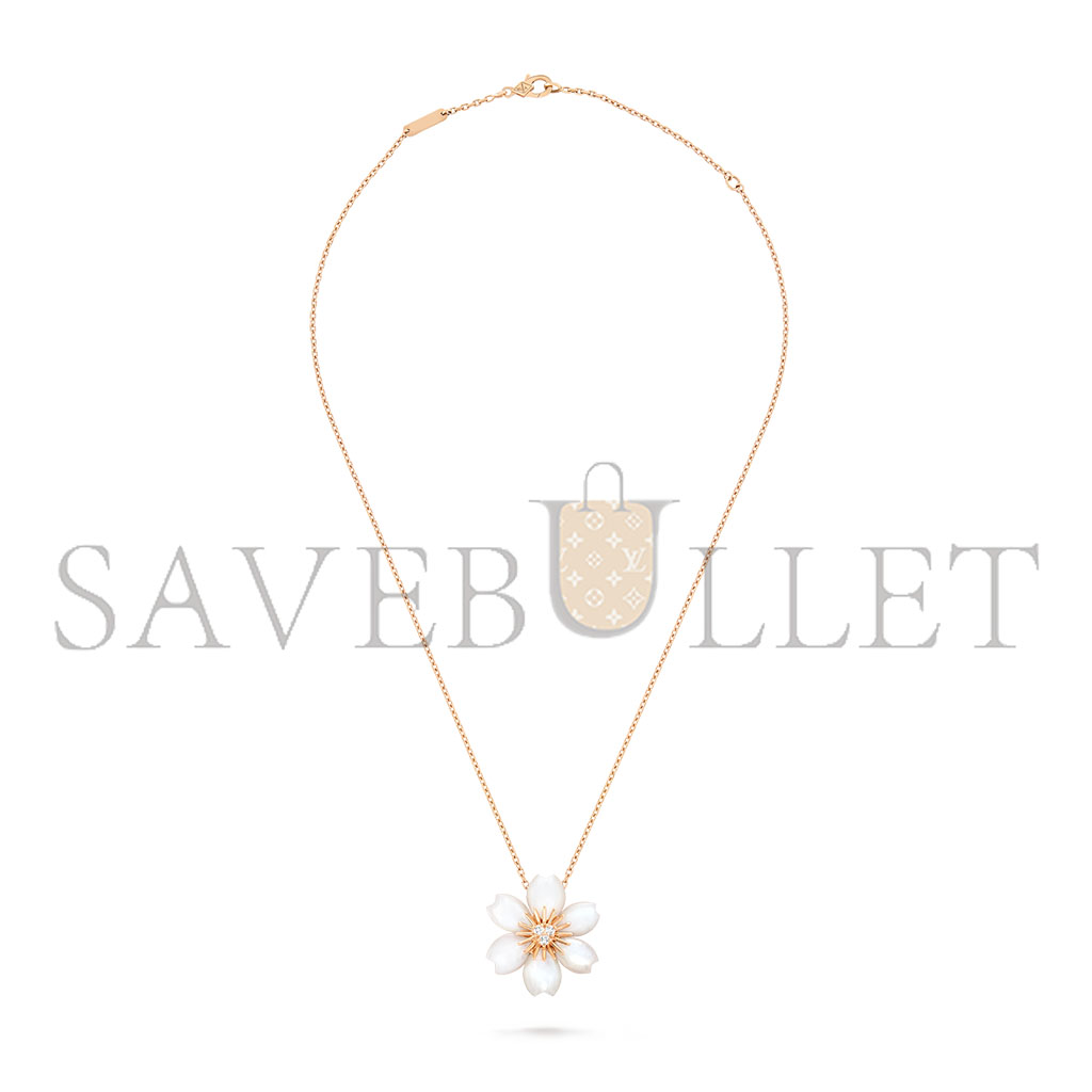 V*N CL*F arpels rose de noËl pendant, mini model vcarp7t10